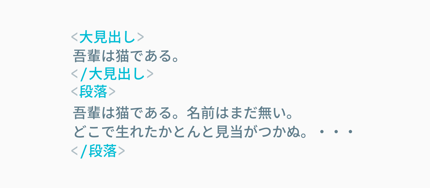 「ここまで」は「/」にする